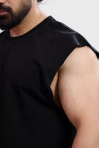 Shell Raw Capsleeves Tank Black