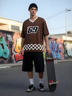 Men Oversized Varsity T-Shirt