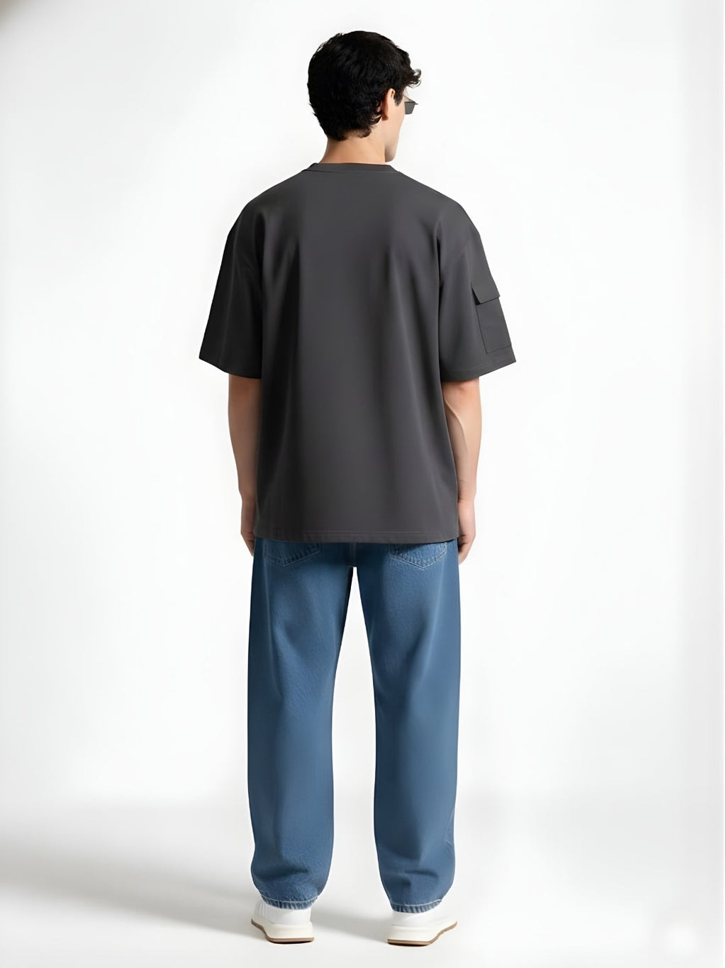 Cargo T-Shirt For Men - Dark Grey