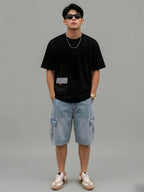 Cargo T-Shirt For Men -Black