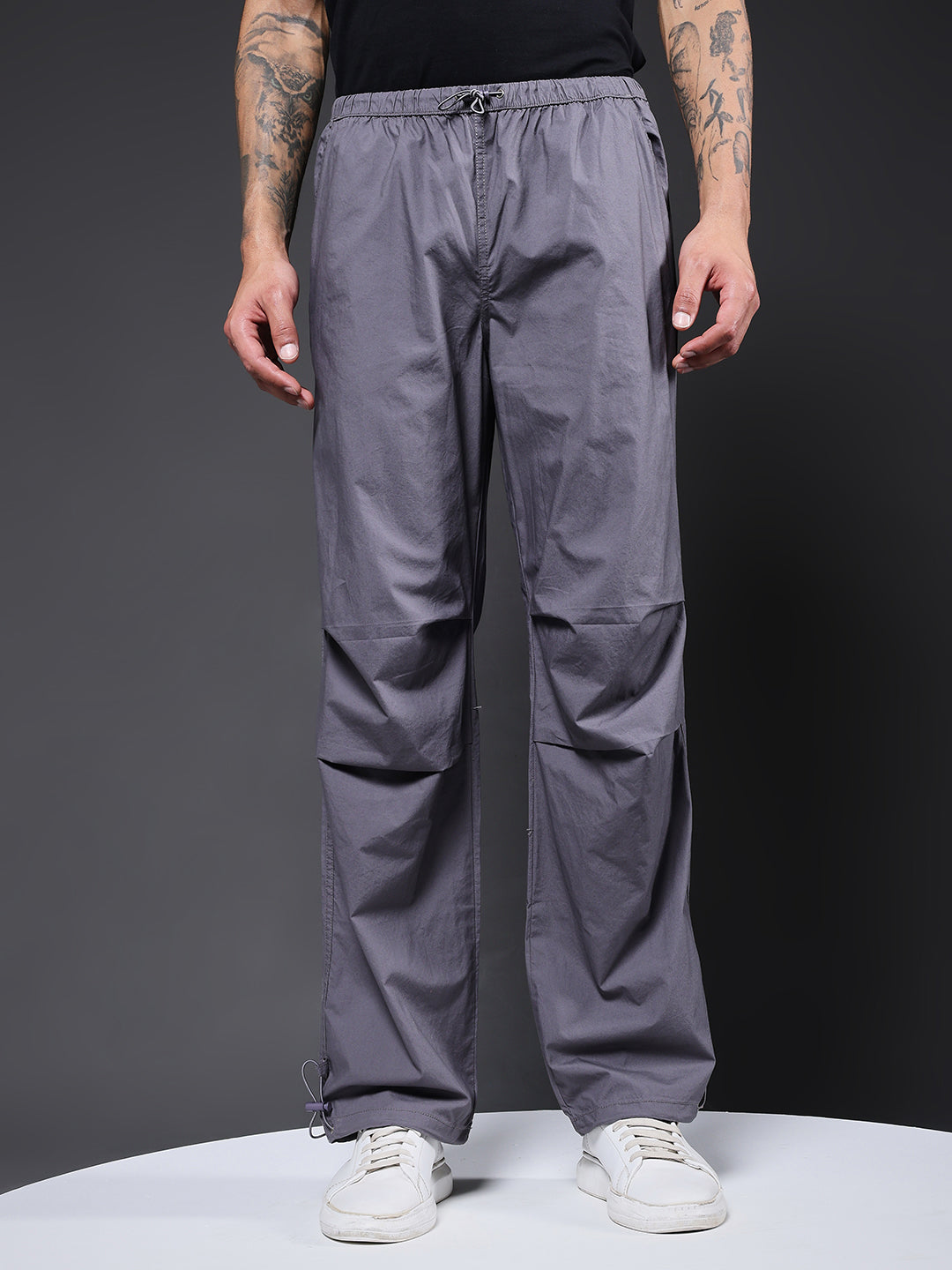 Parachute Pants For Men - Grey