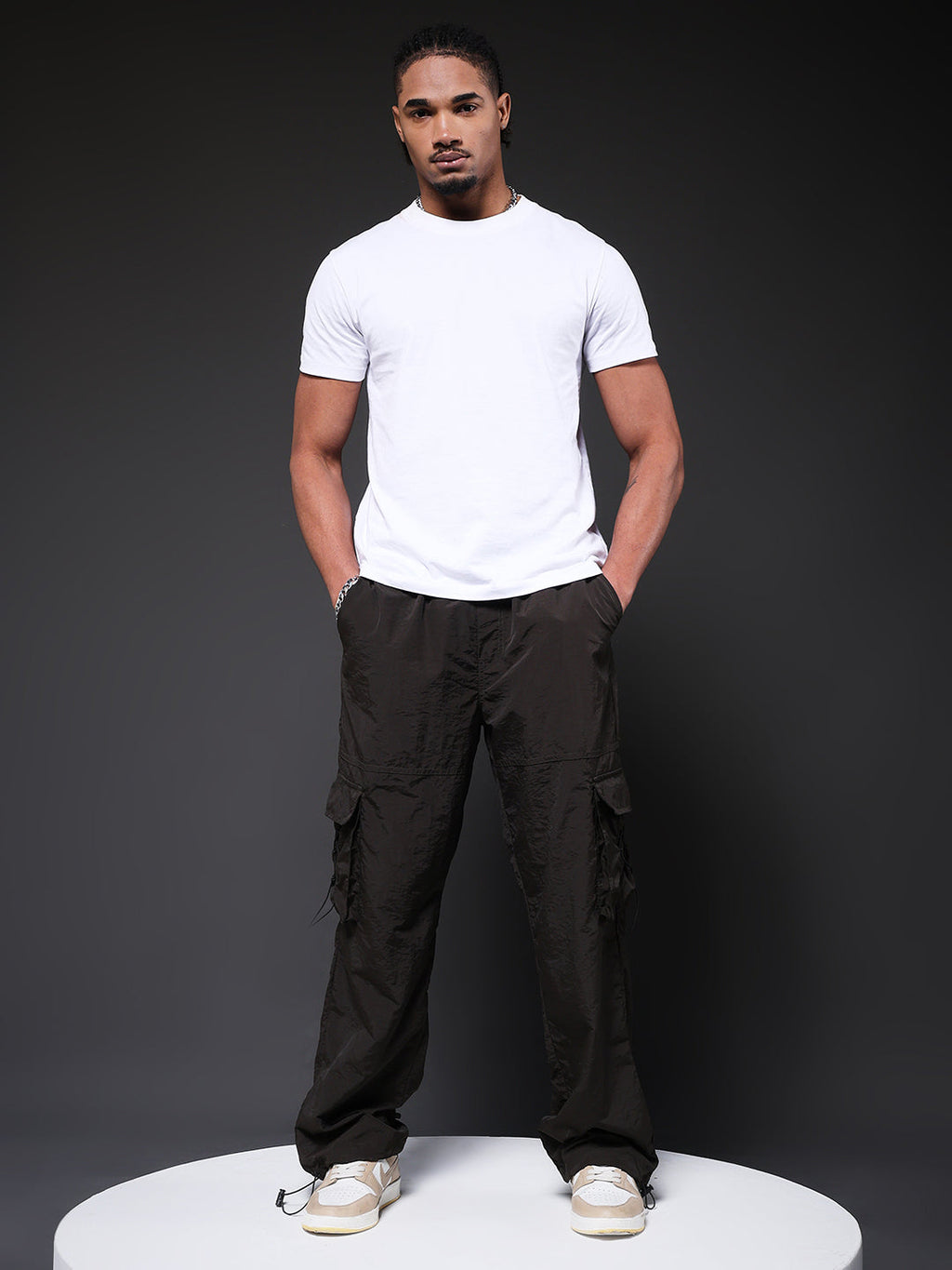 Parachute Pants For Men - Olive Green
