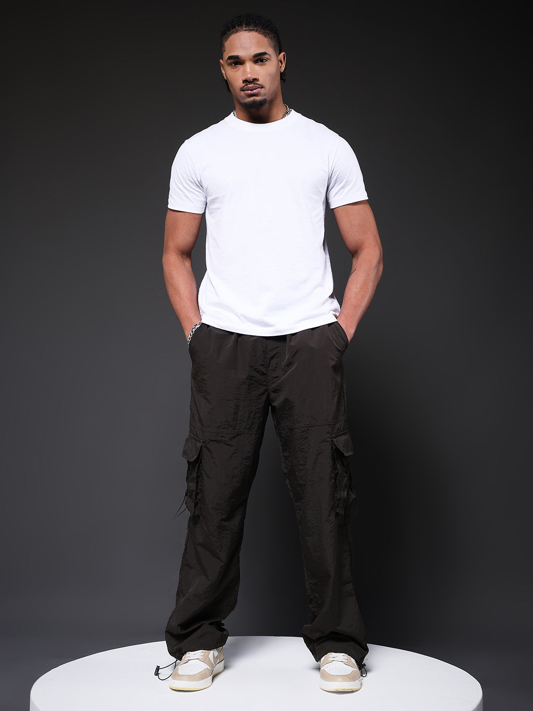 Parachute Pants For Men - Olive Green