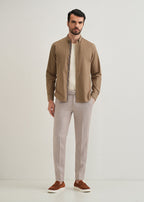 Tan Contrast Placket Shirt