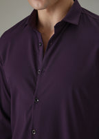 Violet Plain Wrinkle Free Shirt