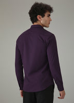 Violet Plain Wrinkle Free Shirt