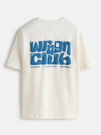 Puff Printed Oversized T-Shirt | Off White