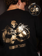 Wrogn X Aliens - The Yin-Yang Dragons | Black T-Shirt
