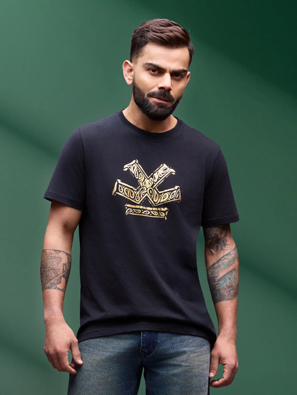 Bandana Printed T-Shirt | Black