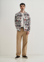 White Artform Typo Printed Shirt