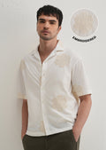 White Medallion Embroidered Shirt
