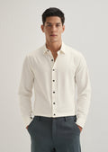 White Wrinkle Free Plain Shirt