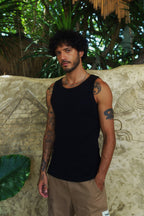 Black Waffle Tank
