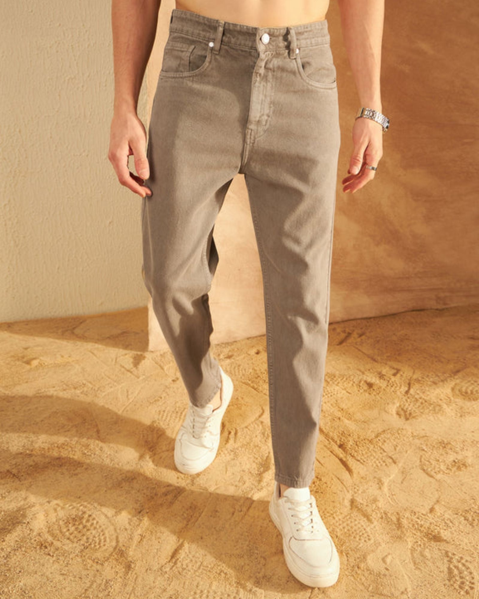 Brown Mom Fit Jeans