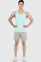 Aura Textured Tank Sea Green