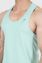 Aura Textured Tank Sea Green