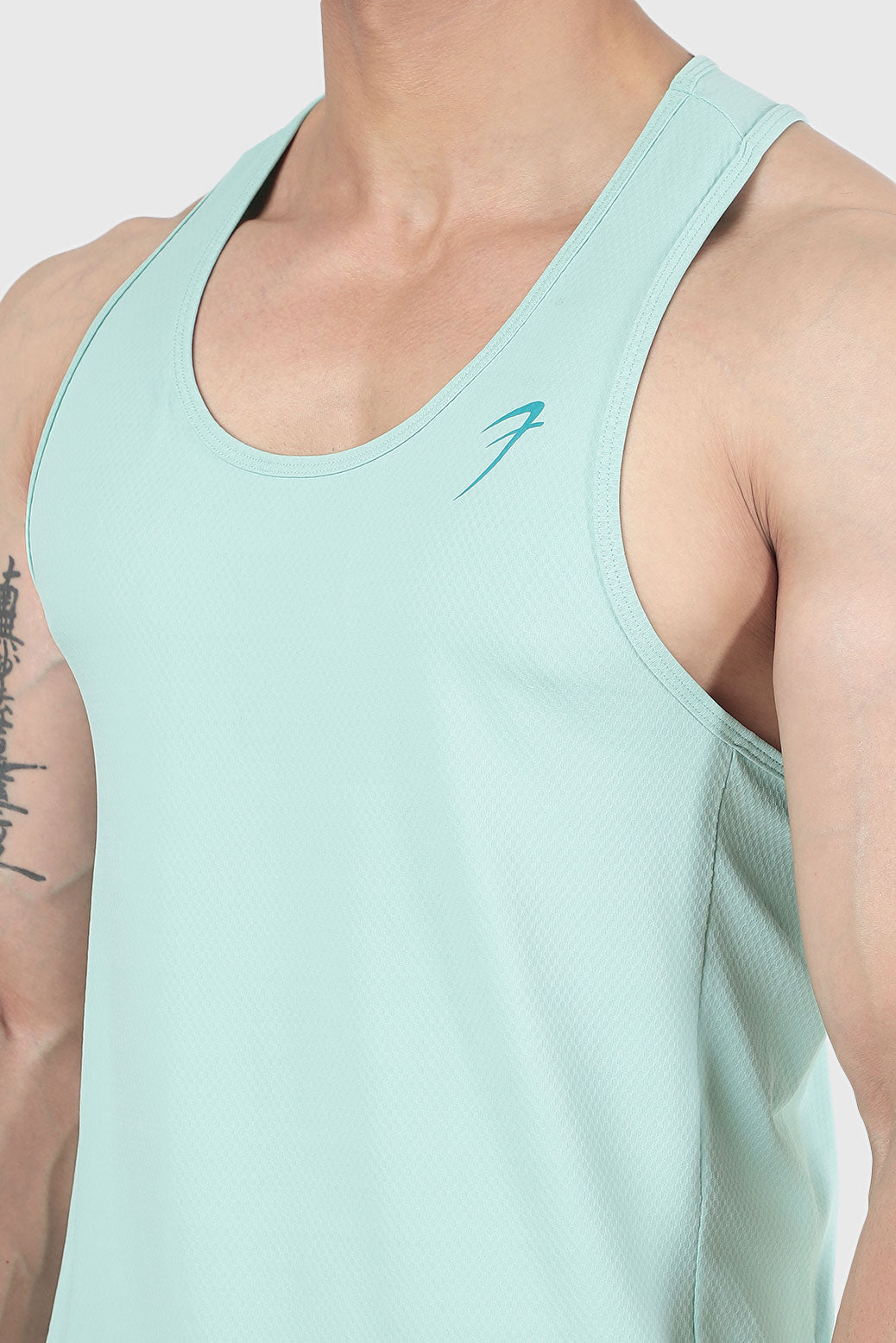 Aura Textured Tank Sea Green