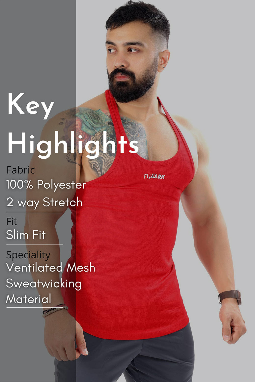 Mesh Stringer Red