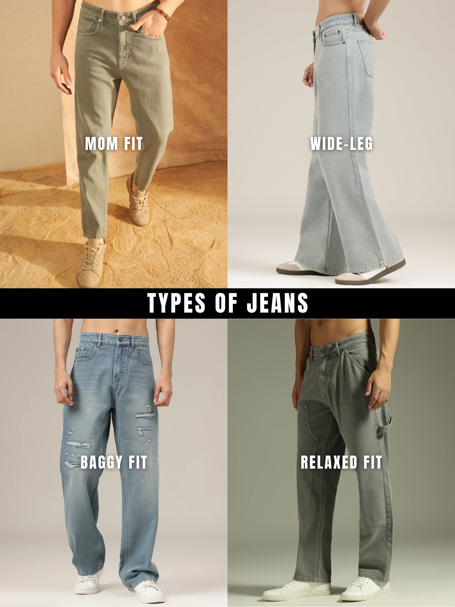 6-Pocket Korean Cargo Jeans