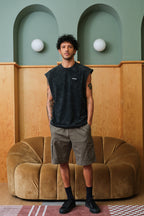 Jet Black Vest Tank