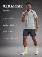 Nylon Polo | Active |  Grey